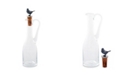 Vagabond House Hand-Blown 5 Oz Cruet Glass Bottle with Cork Stopper